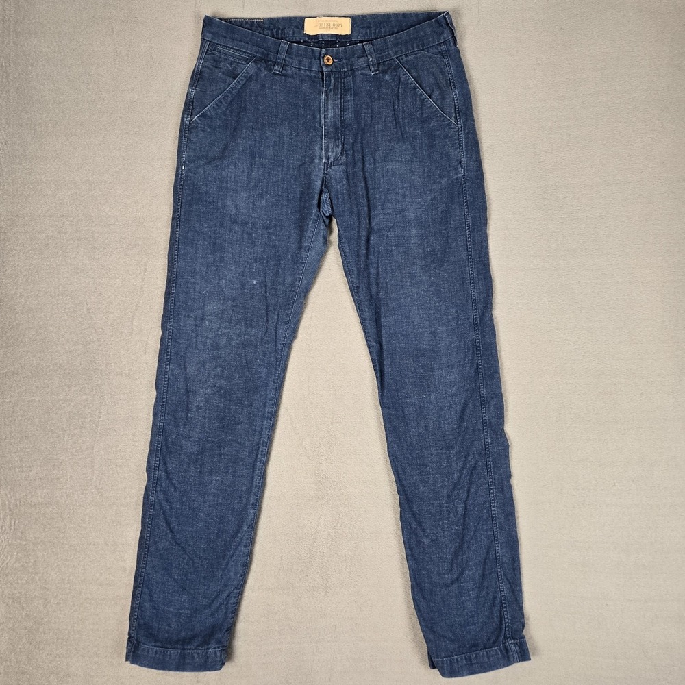 Levis Made & Crafted Pants Mens 31x34 (Fit‎ 33x32) Blue Spoke Chino 05131-0027